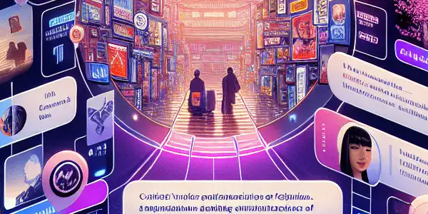 A vibrant online forum showcasing diverse adult film genres, featuring user discussions and elements of Japanese culture.